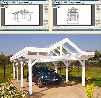 Individuelle 3D-Planung ihres Carports